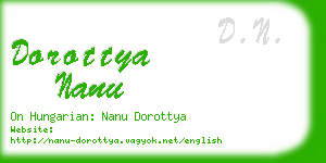 dorottya nanu business card